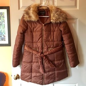 NWT Glamsia Brown Puffer Jacket